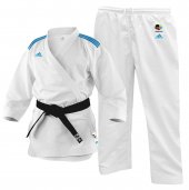 KARATEGI ADIDAS KUMITE ADIZERO WKF CON STRISCE BLU