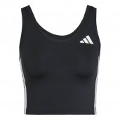 WE 3S CROP TANK BLACK/WHITE