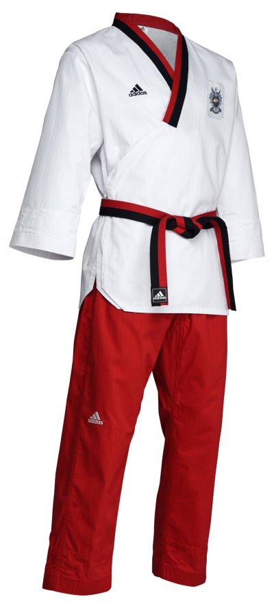 DOBOK TAEKWONDO ADIDAS POOMSAE JUNIOR FEMMINILE LOGO WT