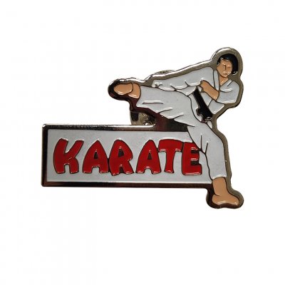 DISTINTIVO KARATE CON SCRITTA