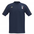 MAGLIETTA ESSENTIAL TRICOLORE IN COTONE NAVY