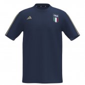 MAGLIETTA ESSENTIAL TRICOLORE IN COTONE NAVY