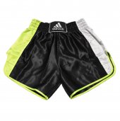 SHORTS ADIDAS THAI BOXING STYLE NERO GIALLO FLUO