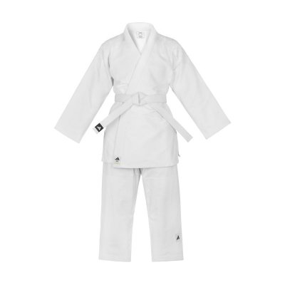 JUDOGI ADIDAS J500 BIANCO SENZA STRISCE