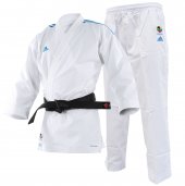 KARATEGI ADIDAS KUMITE ADILIGHT WKF CON STRISCE BLU