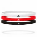 FASCE PER CAPELLI ADIDAS NERO/BIANCO/ROSSO